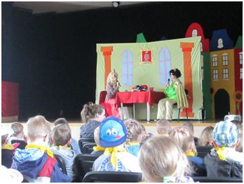 Przedstawienie profilaktyczne teatru Moralitet z Krakowa